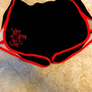 Under Armour Black and Coral Shorts